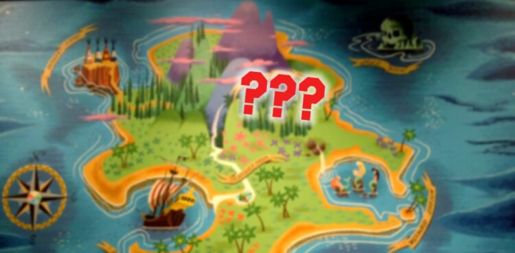 golden easter egg hiding in the pirate ship from Peter Pan