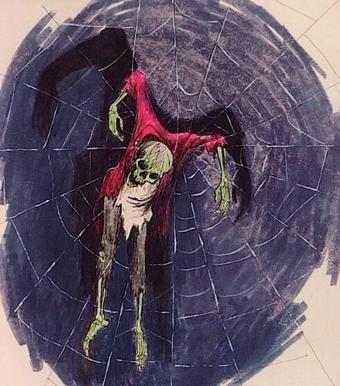 Haunted Mansion Man in the Web ("Webster") concept art