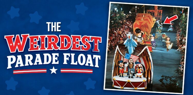 America on Parade has Disney's weirdest parade float